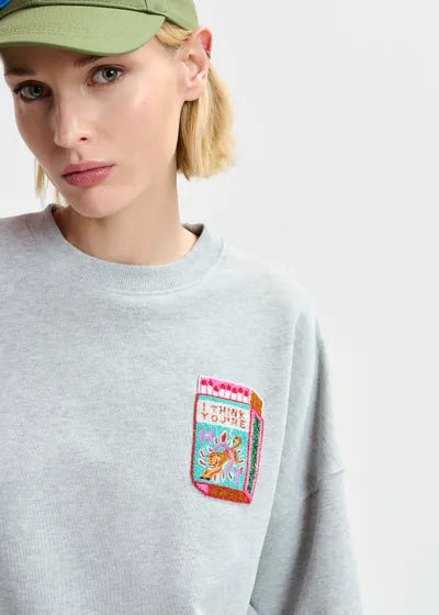 Essentiel Antwerp Hallumettes Embroidered Sweater