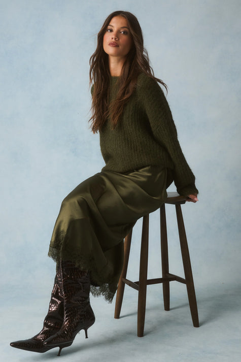 cartel & willow Luna Skirt - Khaki