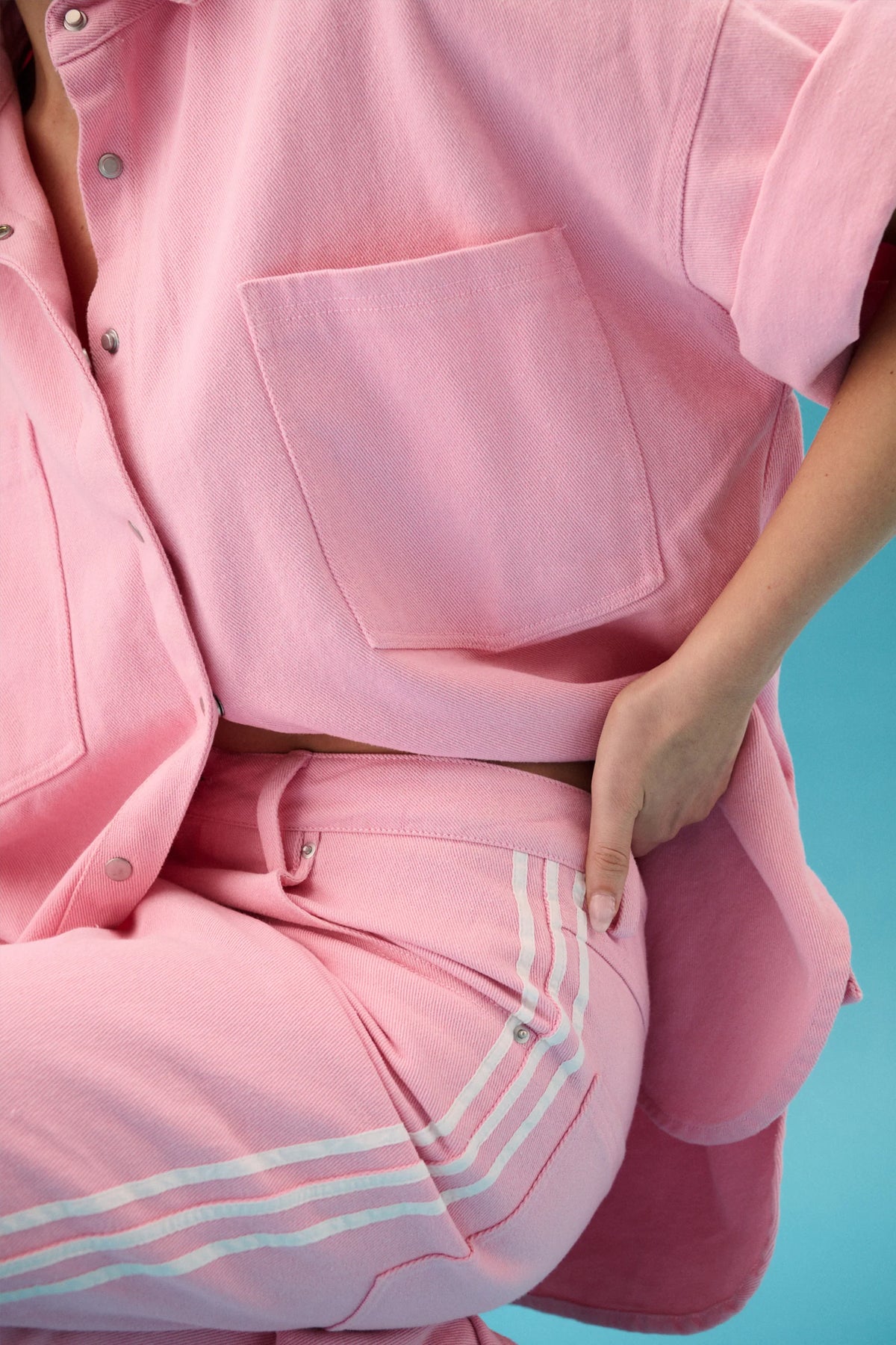 cartel & willow Stella Shirt - Taffy Denim
