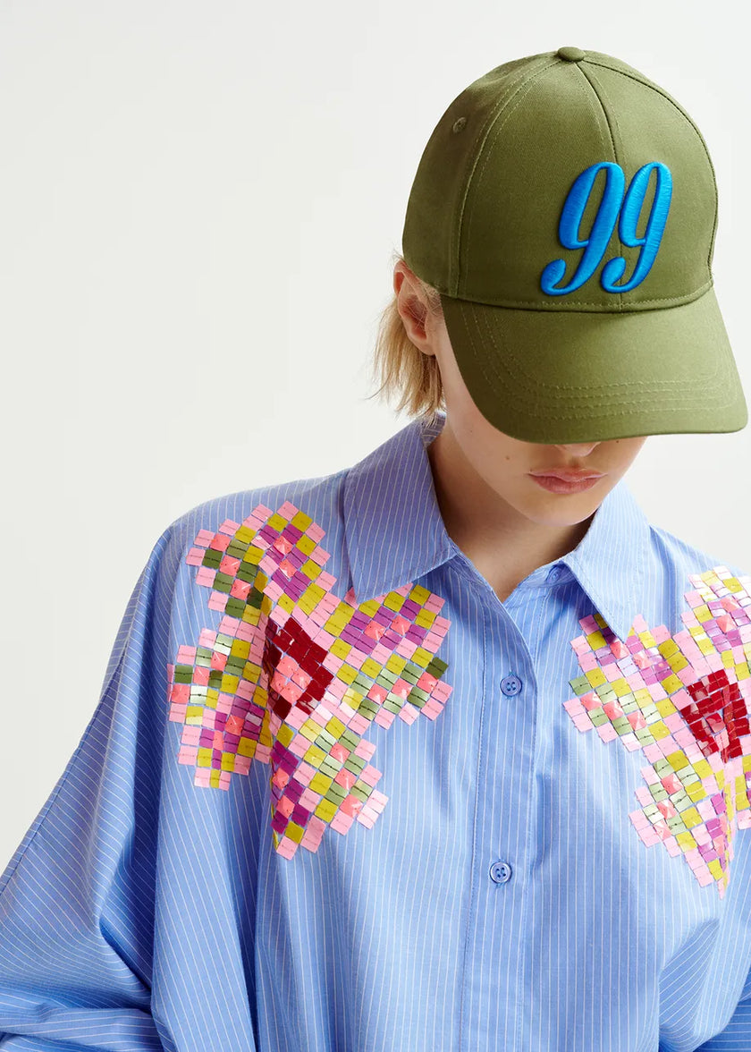 Essentiel Antwerp Hindian Embroidered Cap