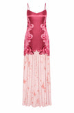 Antipodean Runaway Star Drop Waist Gown - Crimson