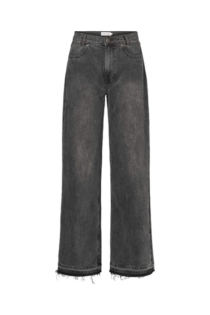 Rabens Saloner Fine Jean - Washed Black Denim