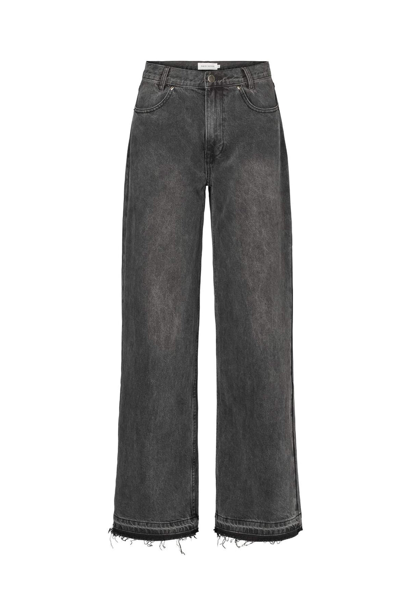 Rabens Saloner Fine Jean - Washed Black Denim