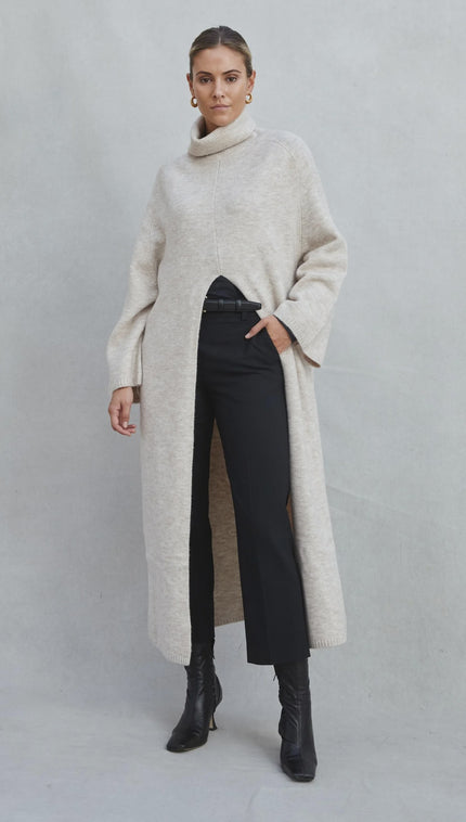 Charli Vivienne Jumper Dress - Sand