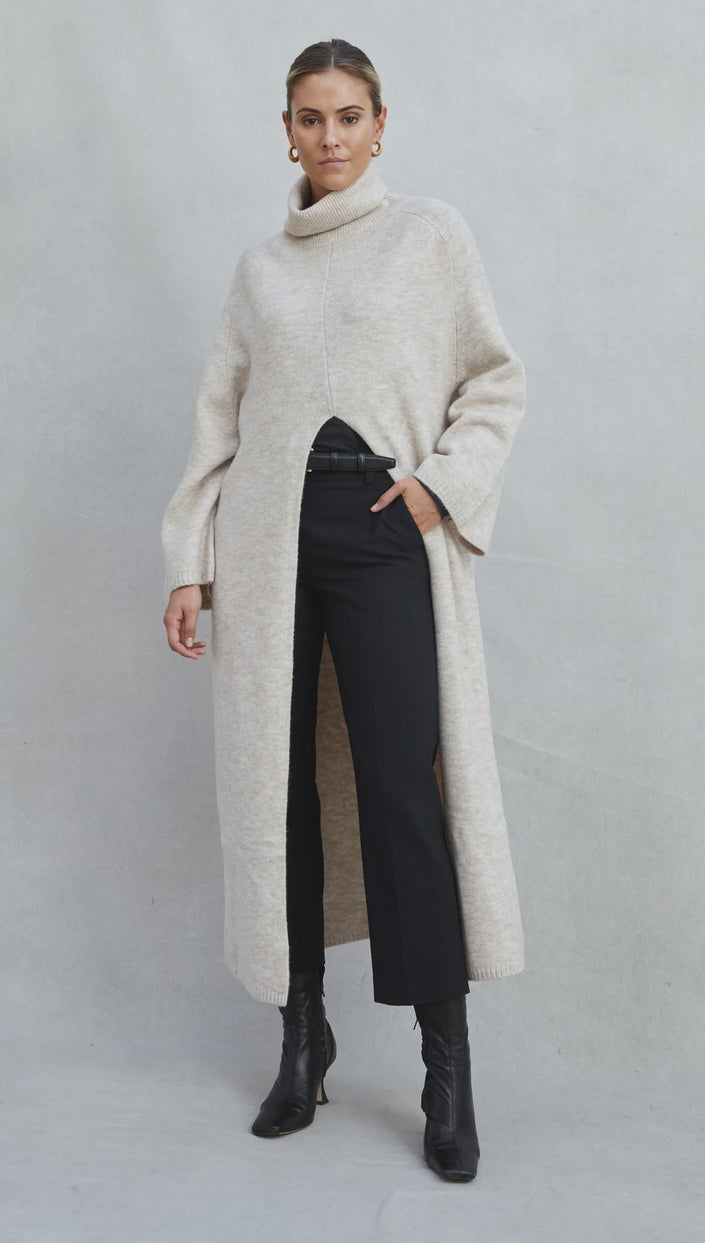 Charli Vivienne Jumper Dress - Sand