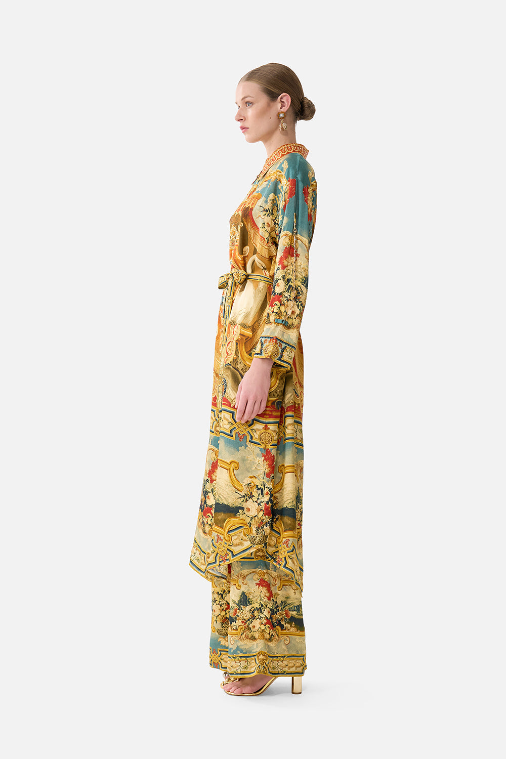 Camilla Life’s Rich Tapestry Shirt Dress with Button Back Detail