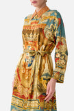 Camilla Life’s Rich Tapestry Shirt Dress with Button Back Detail