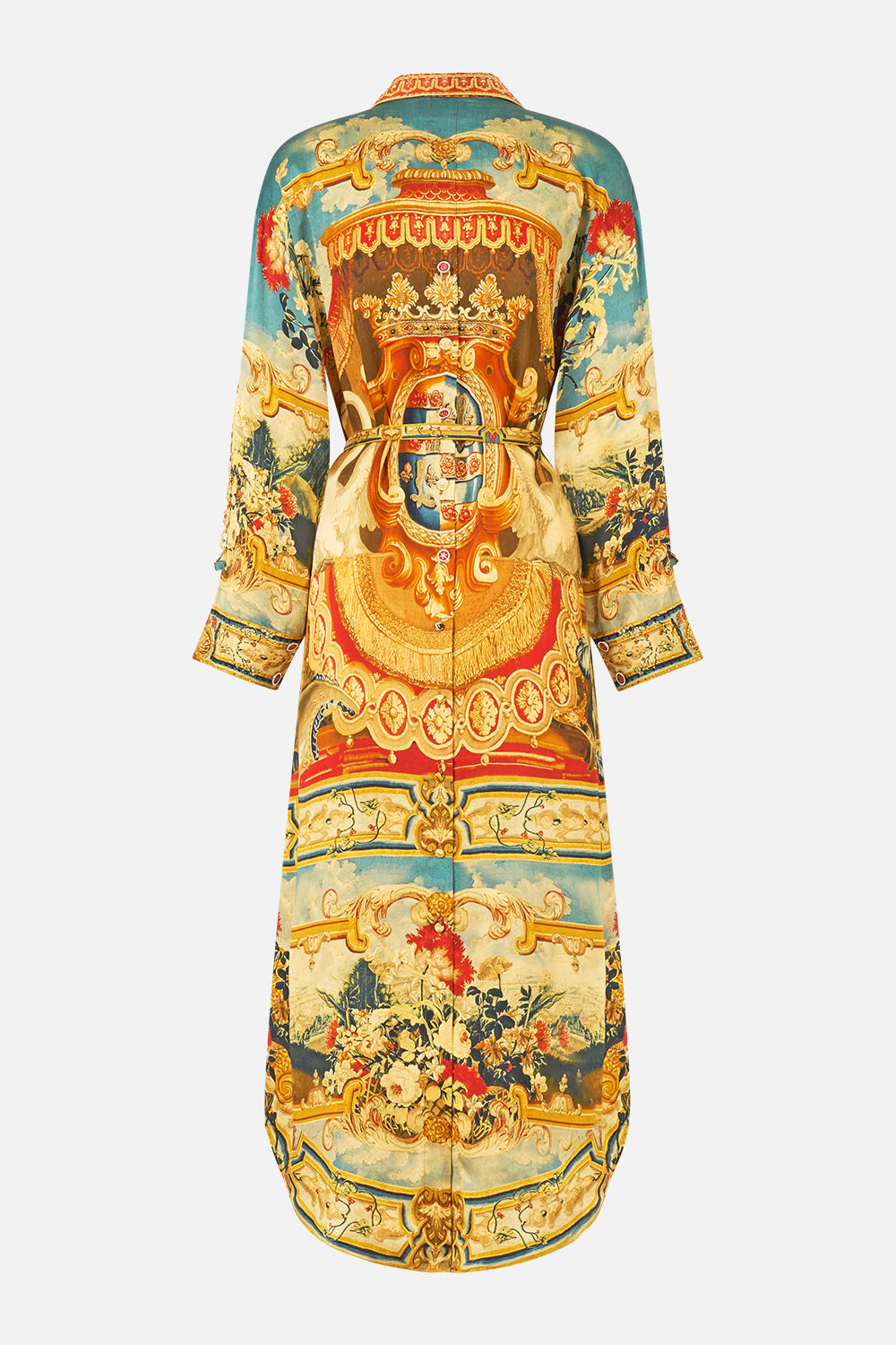 Camilla Life’s Rich Tapestry Shirt Dress with Button Back Detail