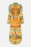 Camilla Life’s Rich Tapestry Shirt Dress with Button Back Detail