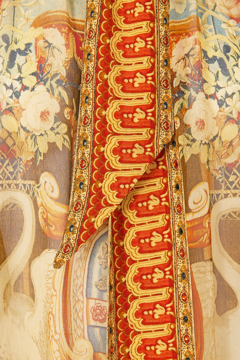 Camilla Life’s Rich Tapestry Detachable Pussy Bow Raglan Blouse