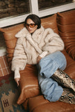 Bübish Luxe  Ashton Faux Fur Jacket -  Ivory
