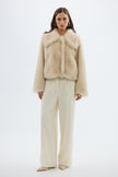 Bübish Luxe  Ashton Faux Fur Jacket -  Ivory