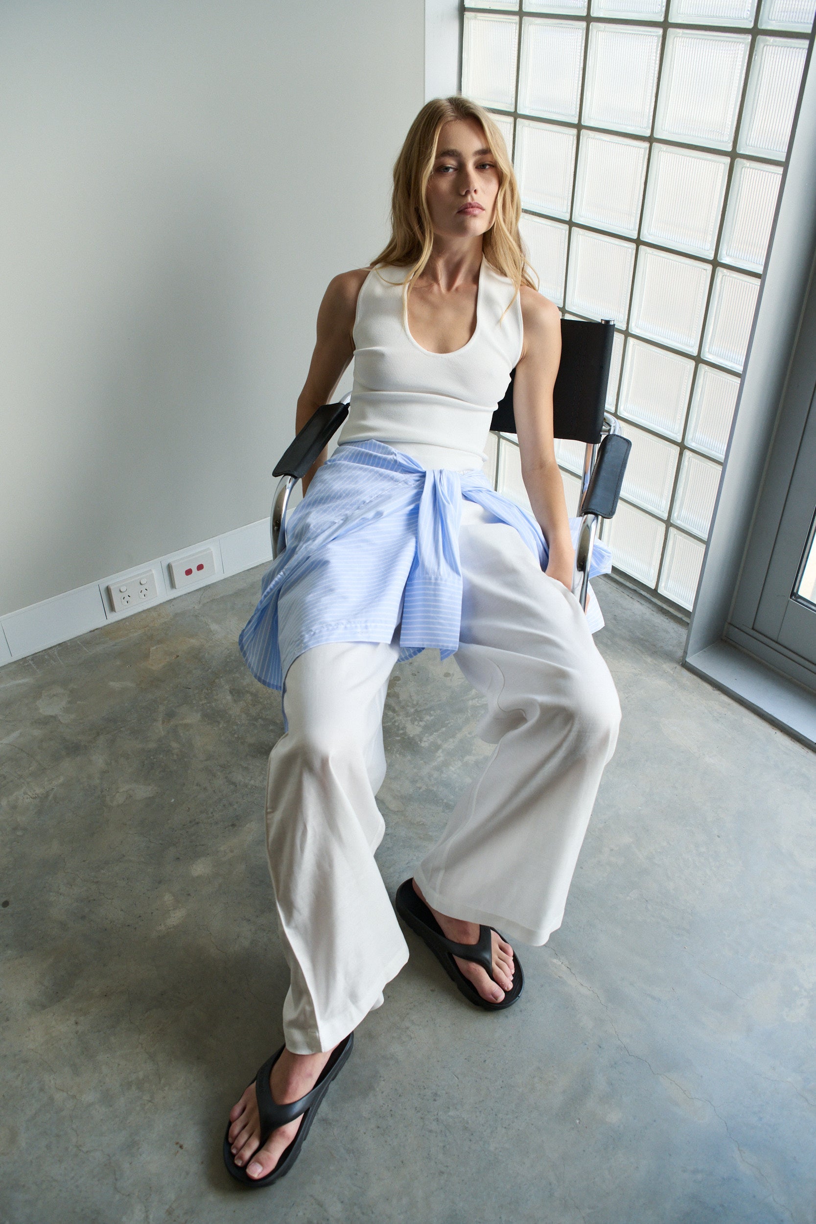 MAÉL The Perry Pant - White