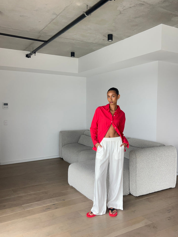 MAÉL The Perry Pant - White