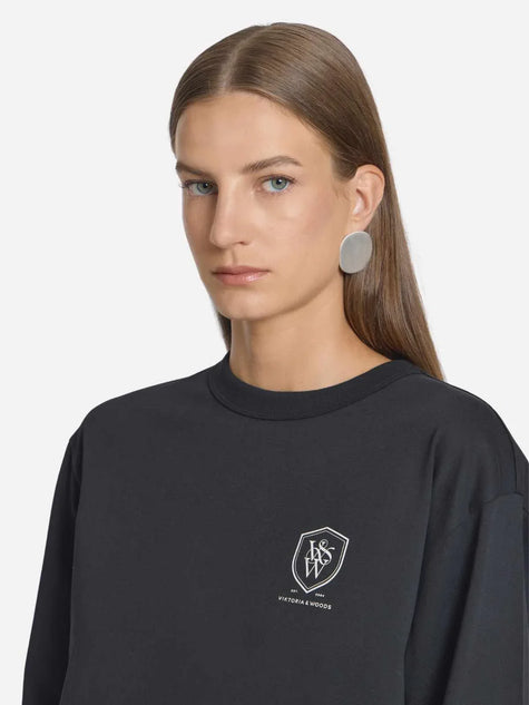 VIKTORIA & WOODS V&W Crest Longsleeve Black