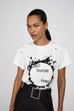 Rabens Saloner Ambla Tee - Light - Dirty Chalk