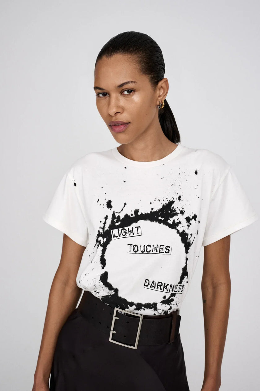 Rabens Saloner Ambla Tee - Light - Dirty Chalk