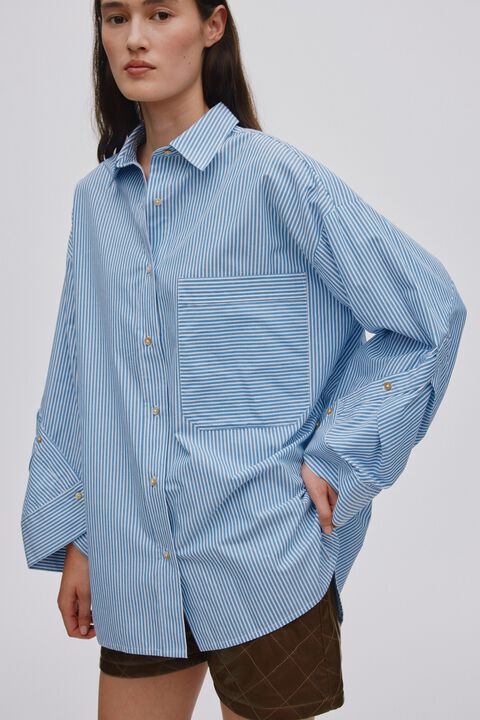 Rabens Saloner Bobbies Stripe Shirt
