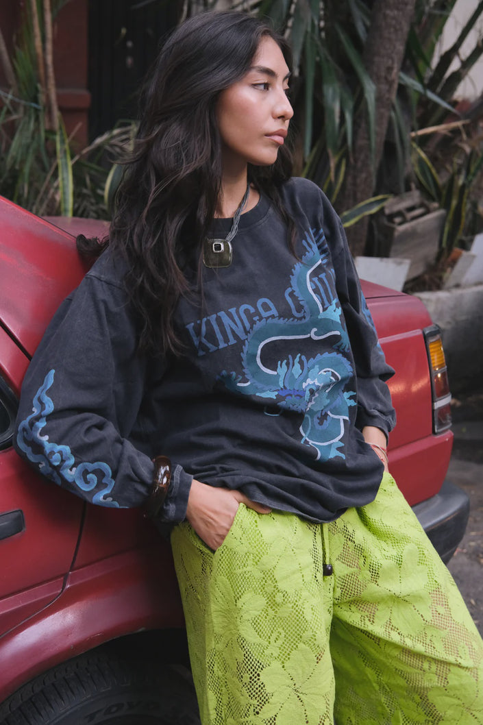 Kinga Csilla Rex Dragon Roses LS Tee