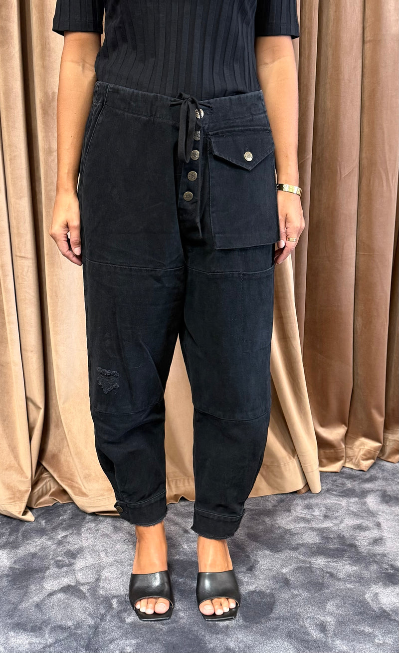 M.A. Dainty Trucker Jean - Black