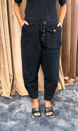 M.A. Dainty Trucker Jean - Black