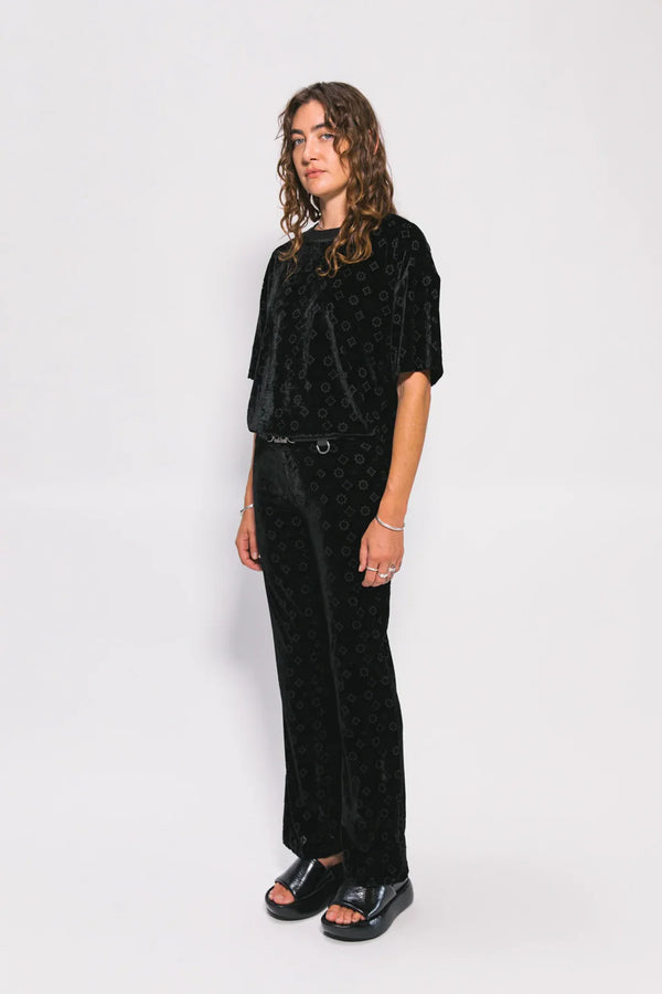 Something Very Special Velour Boxy Motif Tee