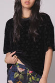 Something Very Special Velour Boxy Motif Tee