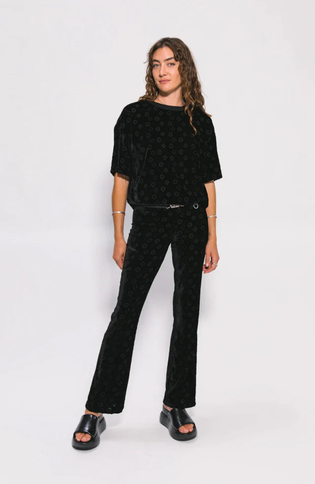 Something Very Special Velour Boxy Motif Tee