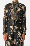 Camilla Flamenco Folklore Detachable Pussy Bow Raglan Blouse
