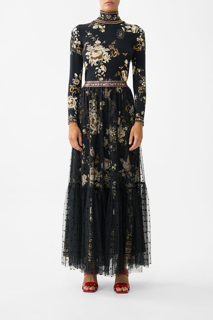 Camilla Flamenco Folklore Waistband Ruffle Hem Skirt