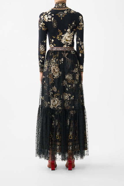 Camilla Flamenco Folklore Waistband Ruffle Hem Skirt