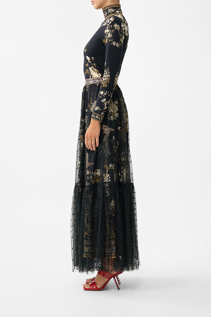 Camilla Flamenco Folklore Waistband Ruffle Hem Skirt