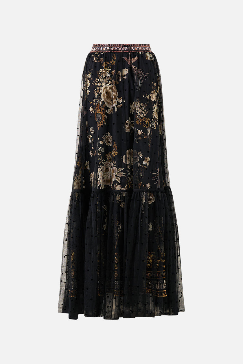 Camilla Flamenco Folklore Waistband Ruffle Hem Skirt