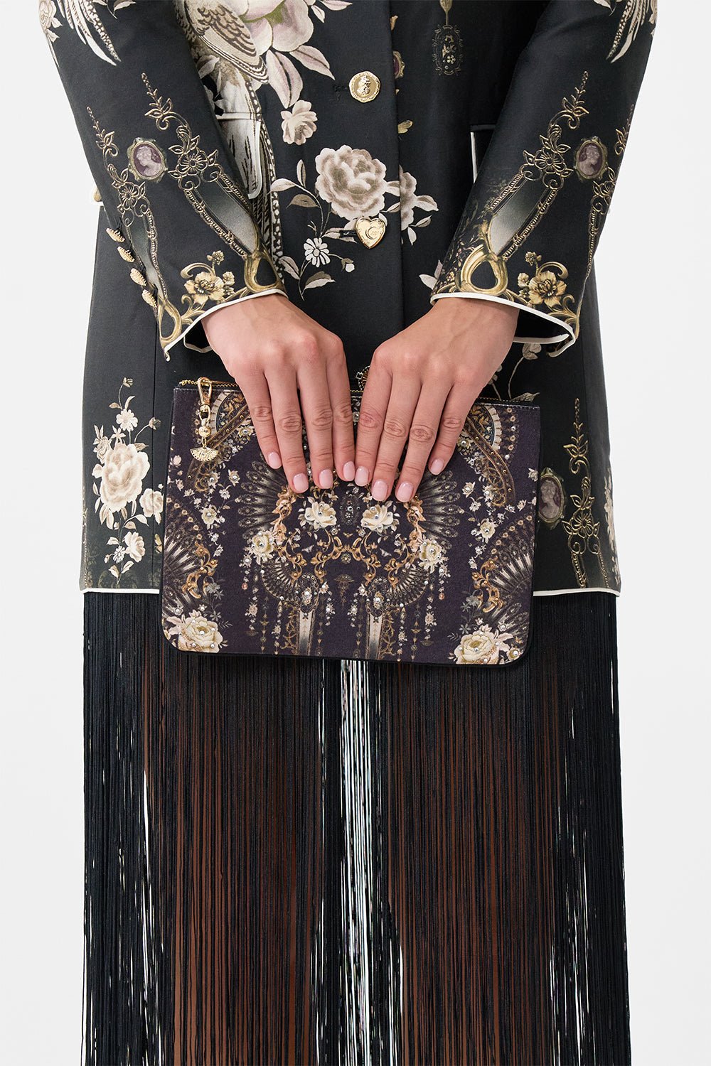 Camilla Flamenco Folklore Small Canvas Clutch