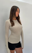Primi Carina Classic Long Sleeve - Oatmeal Marle