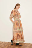 ALÉMAIS Alberta Smocked Shirtdress