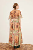 ALÉMAIS Alberta Smocked Shirtdress