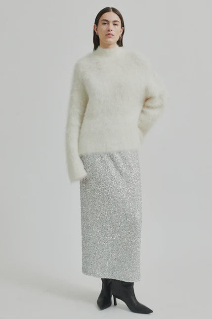 Second Female Isaky Knit T-Neck - Eggnog