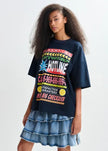 Essentiel Antwerp Joggan Printed T-Shirt - Dark Night
