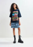 Essentiel Antwerp Joggan Printed T-Shirt - Dark Night