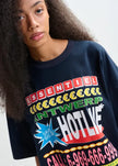 Essentiel Antwerp Joggan Printed T-Shirt - Dark Night