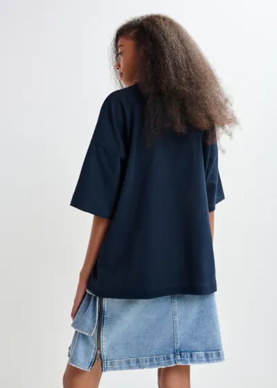 Essentiel Antwerp Joggan Printed T-Shirt - Dark Night