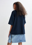 Essentiel Antwerp Joggan Printed T-Shirt - Dark Night