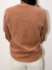 HONEY  SS Cashmere Crew Tee - Boujee Beige