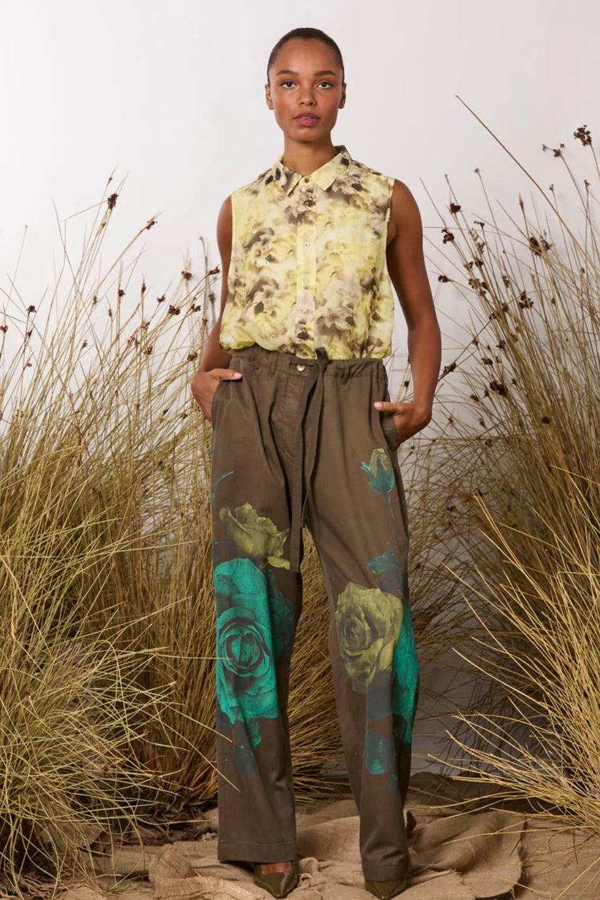 M.A. Dainty Journal Pants - Camo Roses