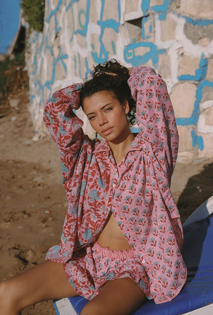 Kinga Csilla Kamala Block Print Chalm Shirt