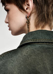 Essentiel Antwerp Kaos Gold/Silver/Glass Mismatched Earrings