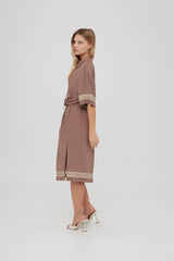 Something Very Special MSG Disco Kimono - Dark Taupe