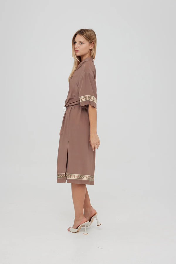 Something Very Special MSG Disco Kimono - Dark Taupe