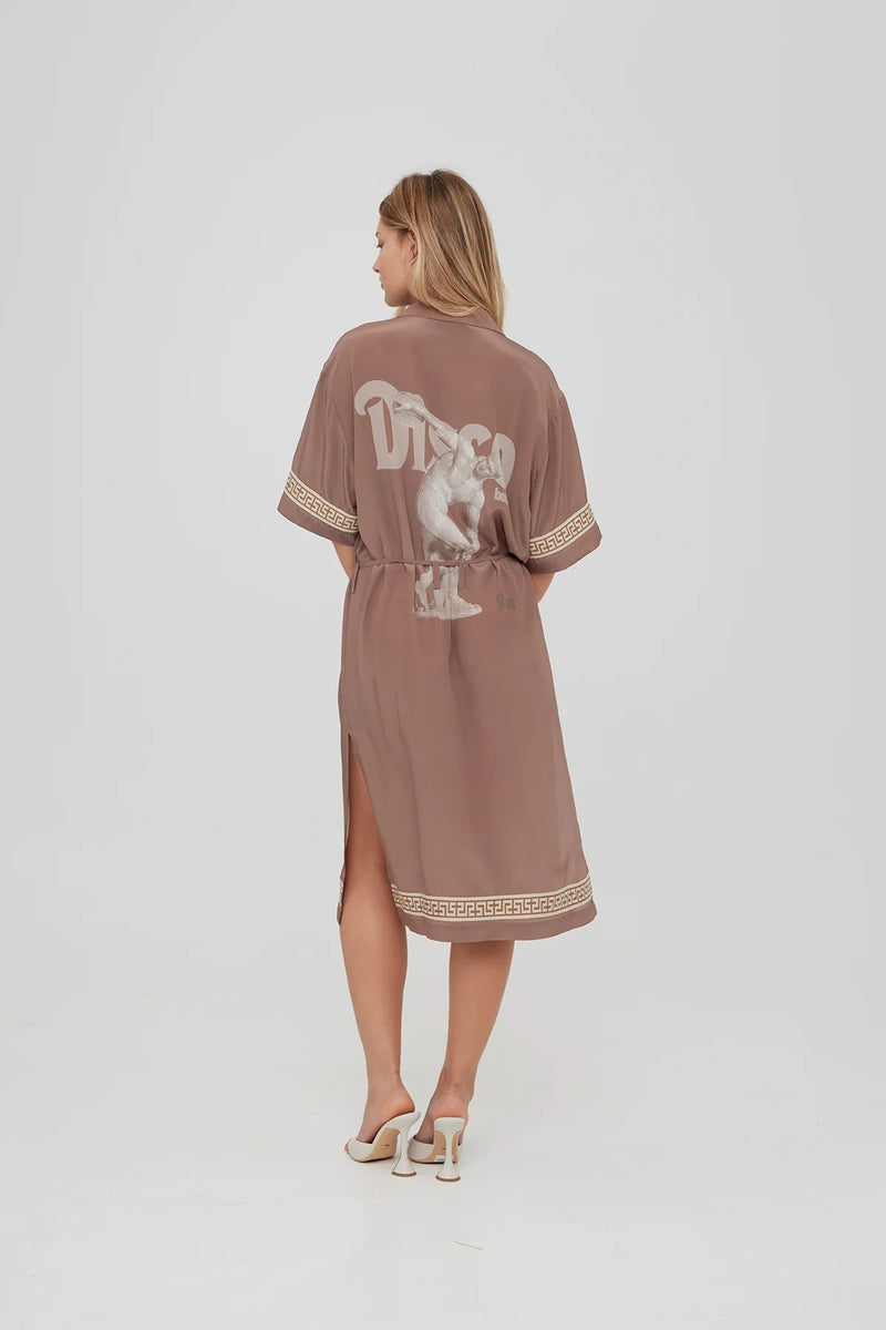 Something Very Special MSG Disco Kimono - Dark Taupe